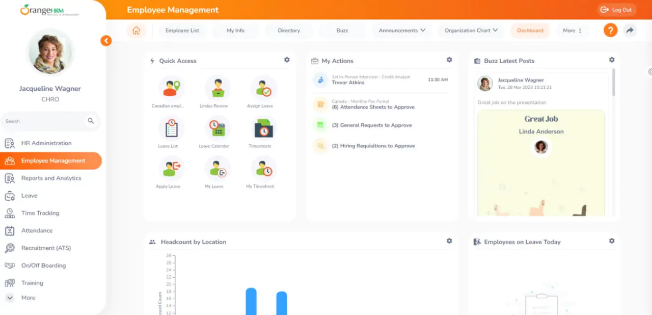 OrangeHRM: ابزار رایگان و متن‌باز