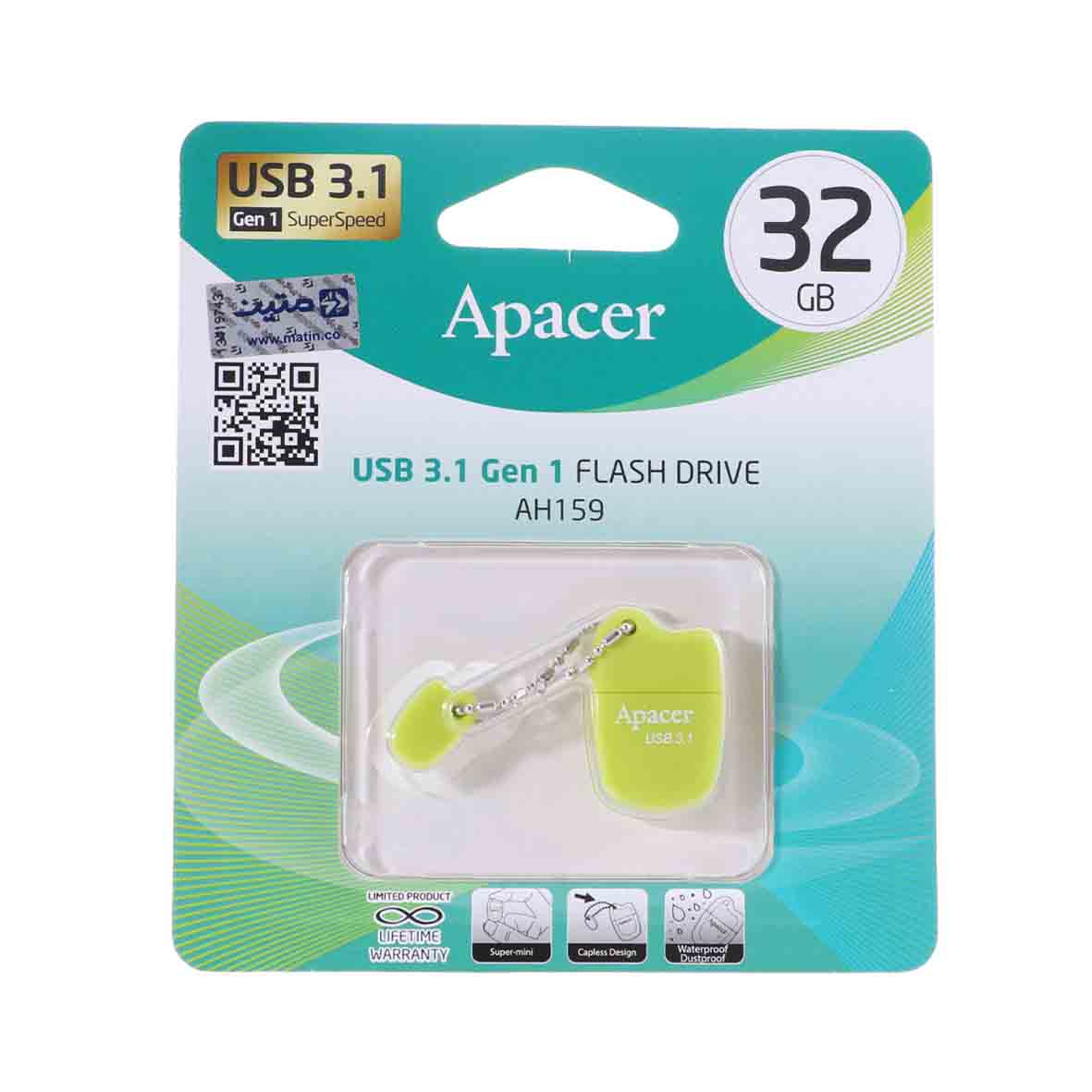 apacer ah159 usb31 flash memory 32gb sbz garanty mtyn