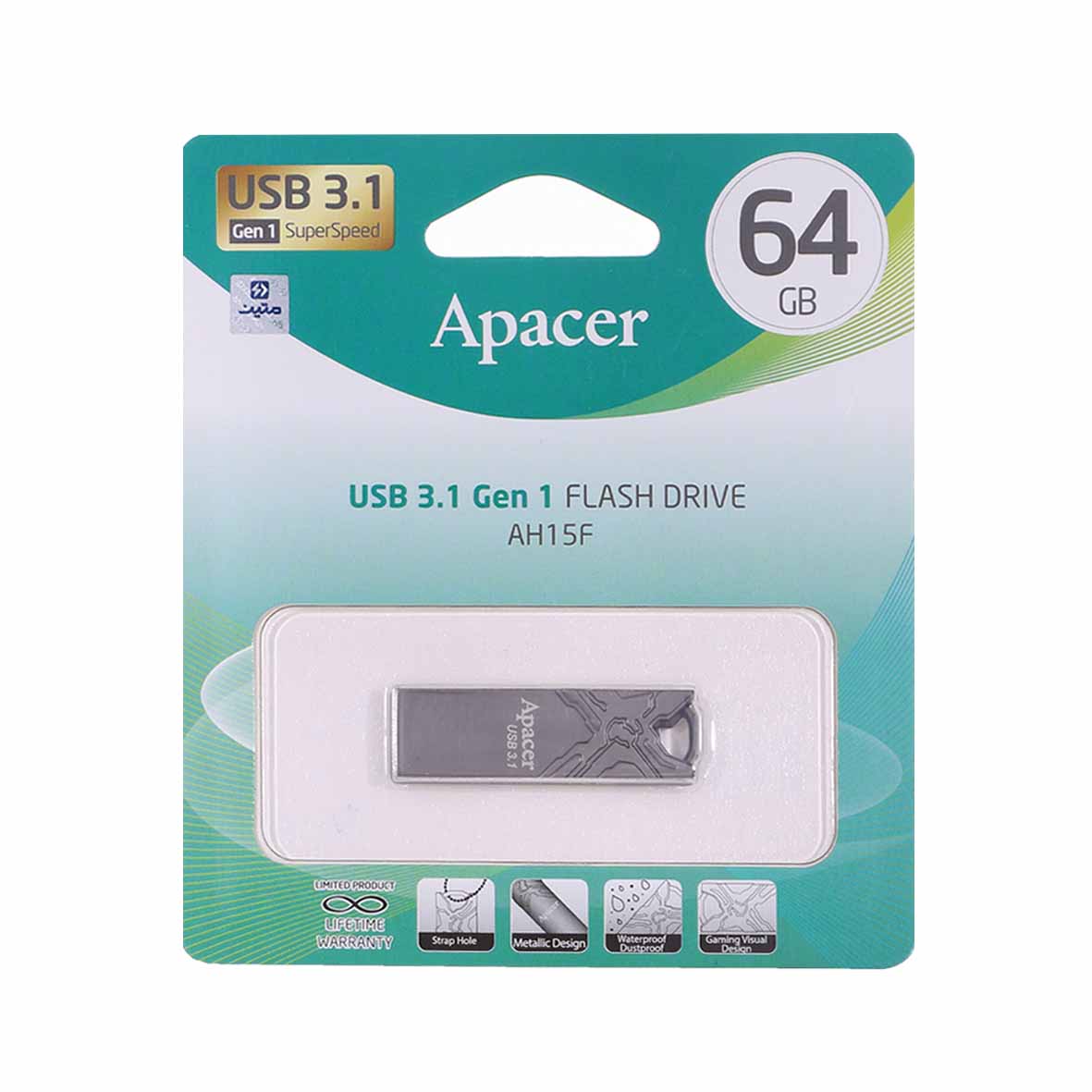 apacer ah15f usb31 flash memory 64gb garanty mtyn mshky