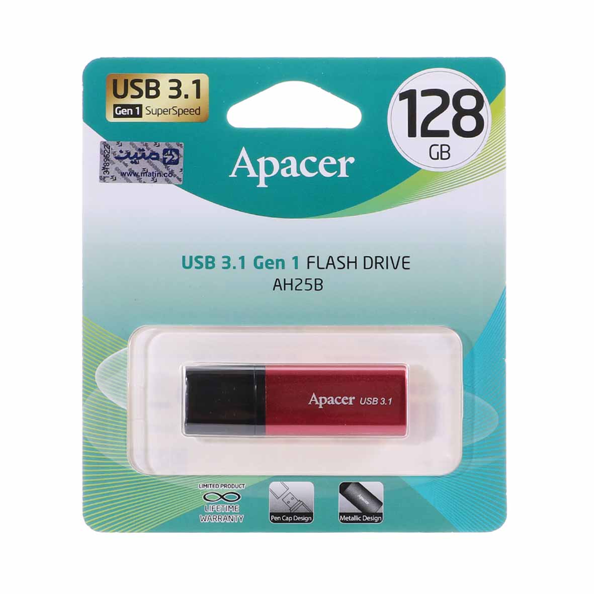 apacer ah25b usb31 flash memory 128gb krmz garanty mtyn