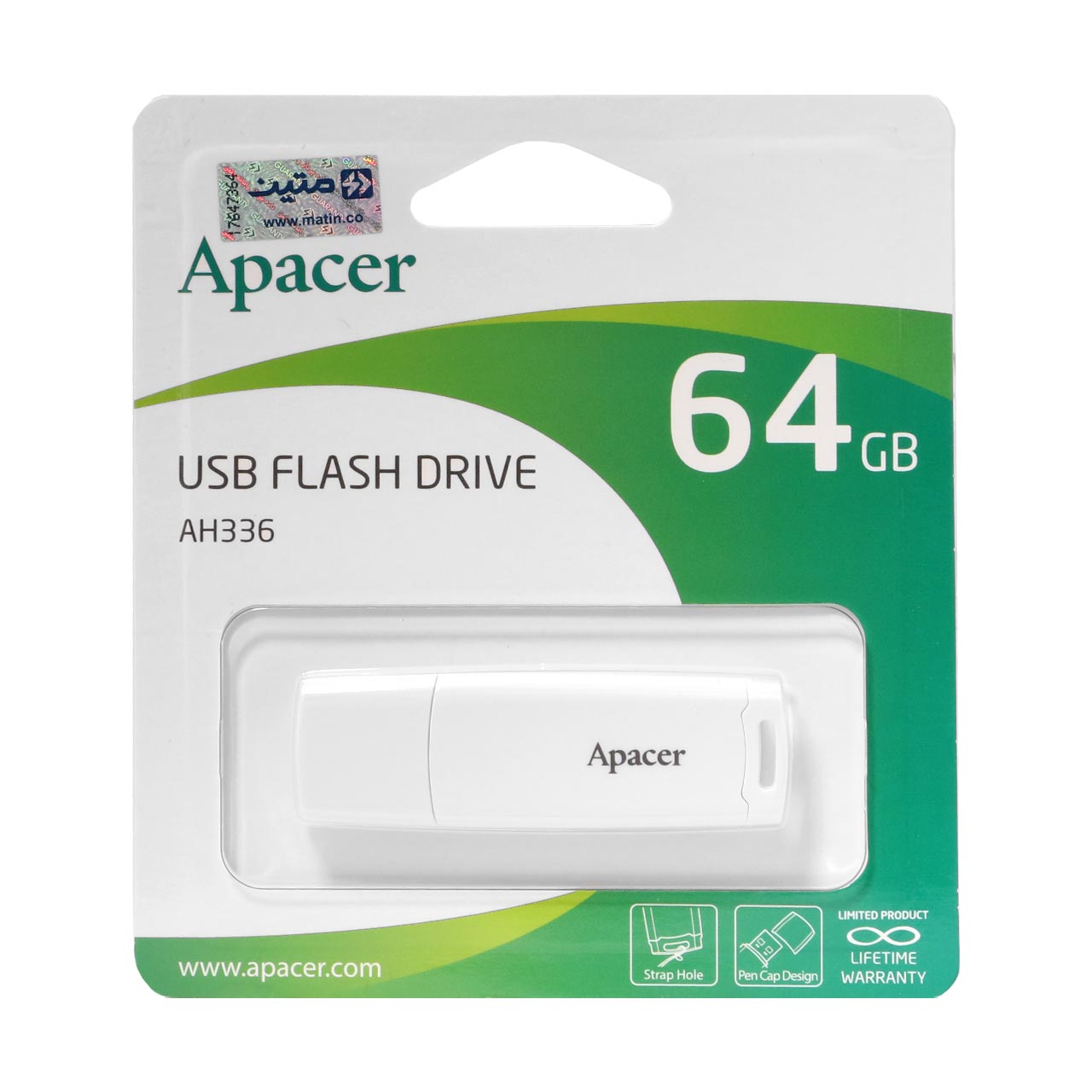 apacer ah336 usb20 flash memory 64gb sfyd garanty mtyn