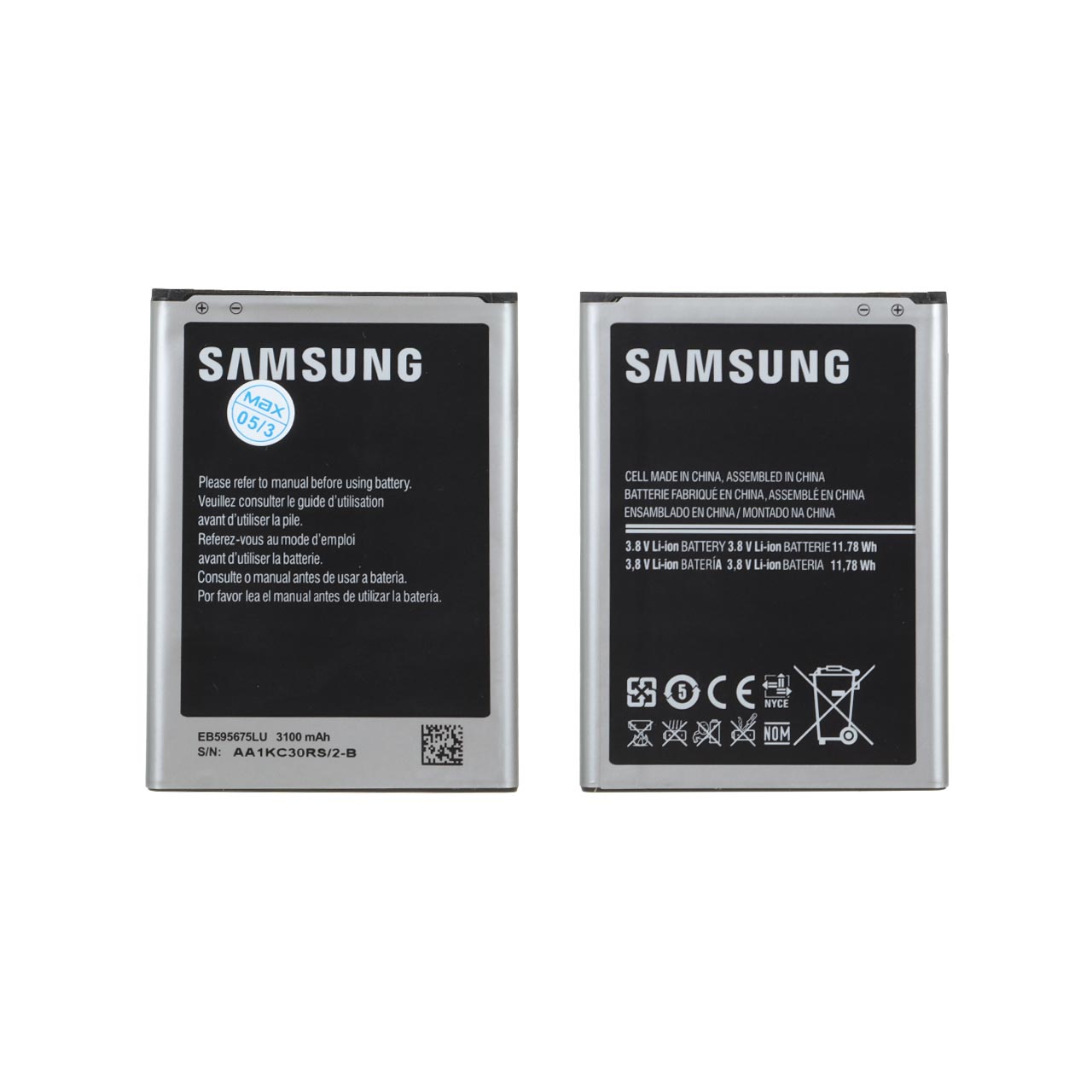 batry mobayl samsung mdl note 2 ba thrfyt 3100mah garanty 12 mahh max