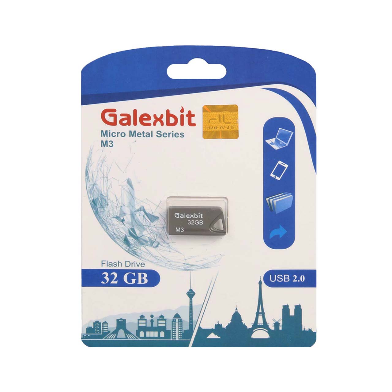 galexbit micro metal series m3 usb20 flash memory 32gb khakstrygaranty tlash