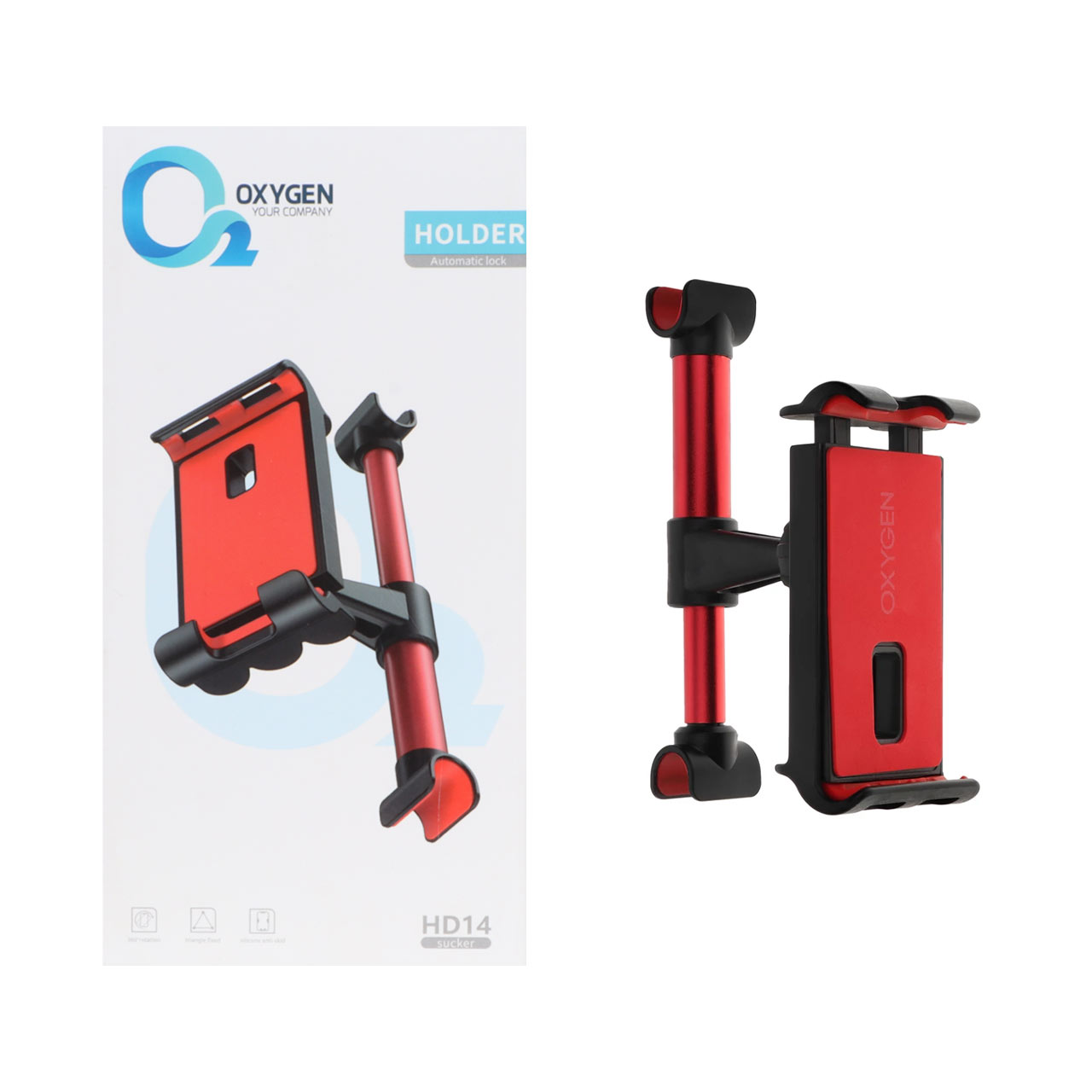 holdr psht sndly tblt oxygen mdl hd14 krmz