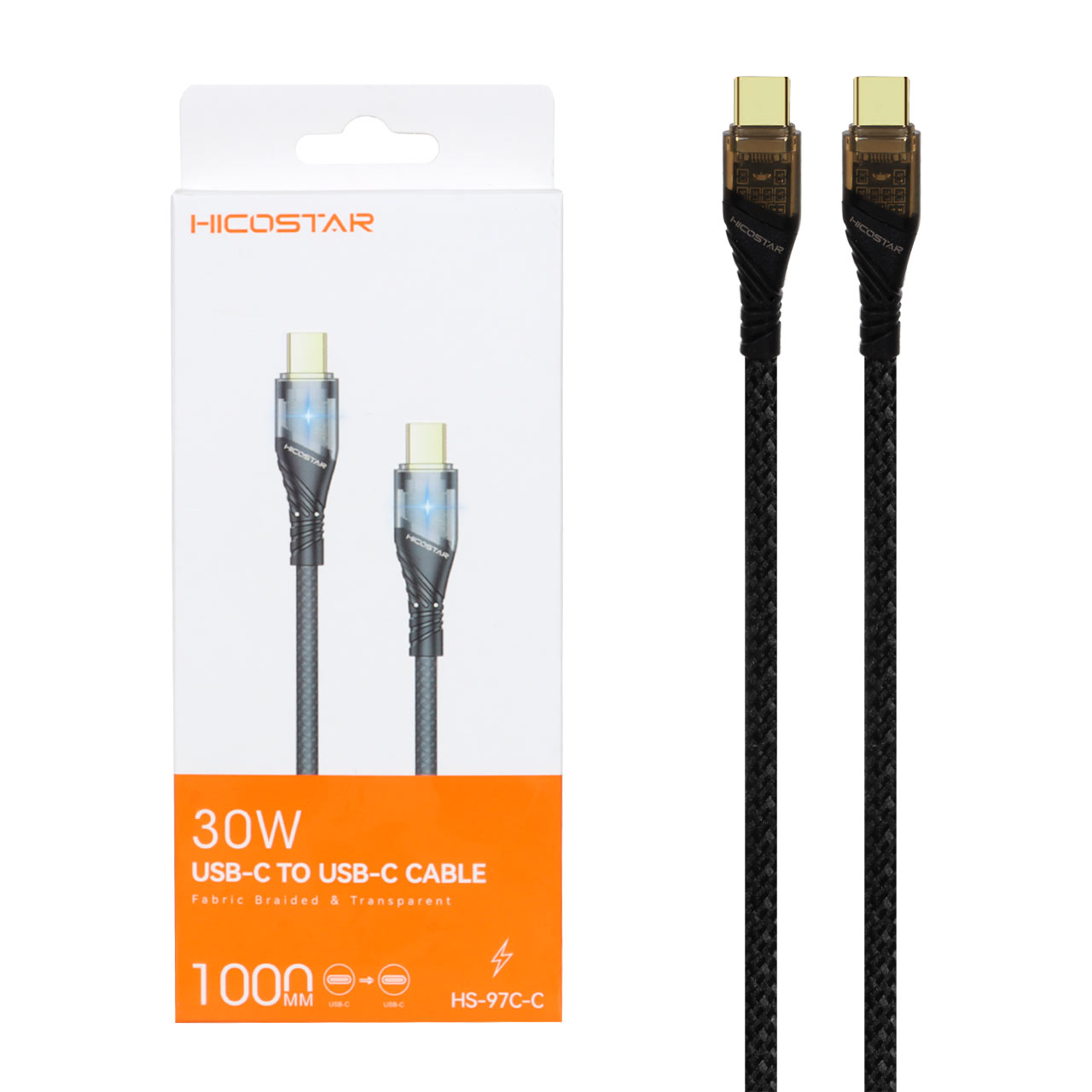 kabl sharzh fst hicostar type c to type c mdl hs 97c c 30w mshky