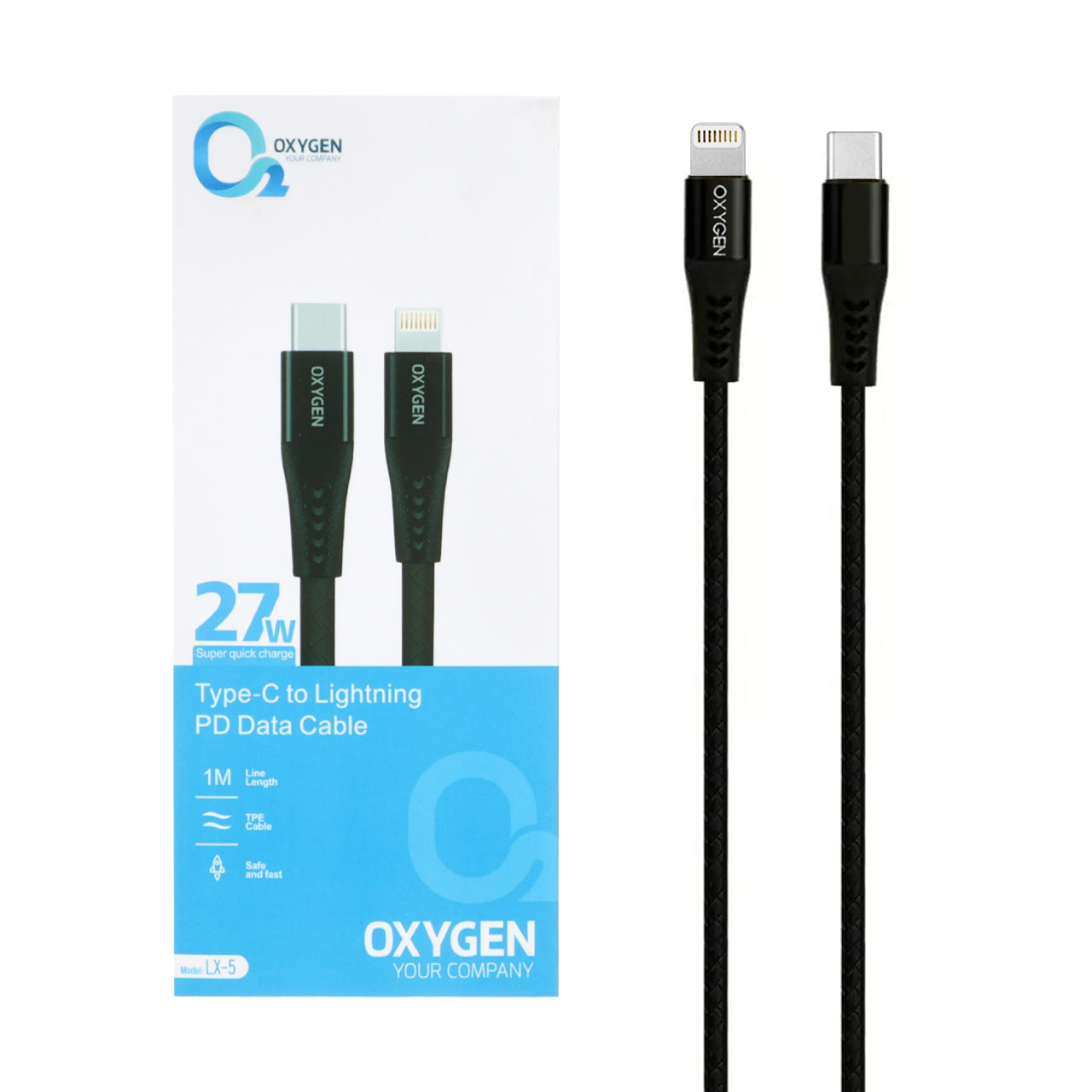 kabl sharzh fst oxygen type c to lightning mdl lx 5 mshky