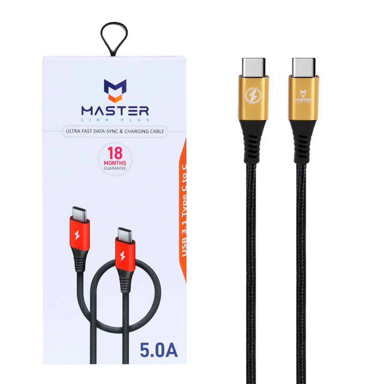 kabl sharzh knfy fst master type c to type c mdl etm 002 mshky tlayy