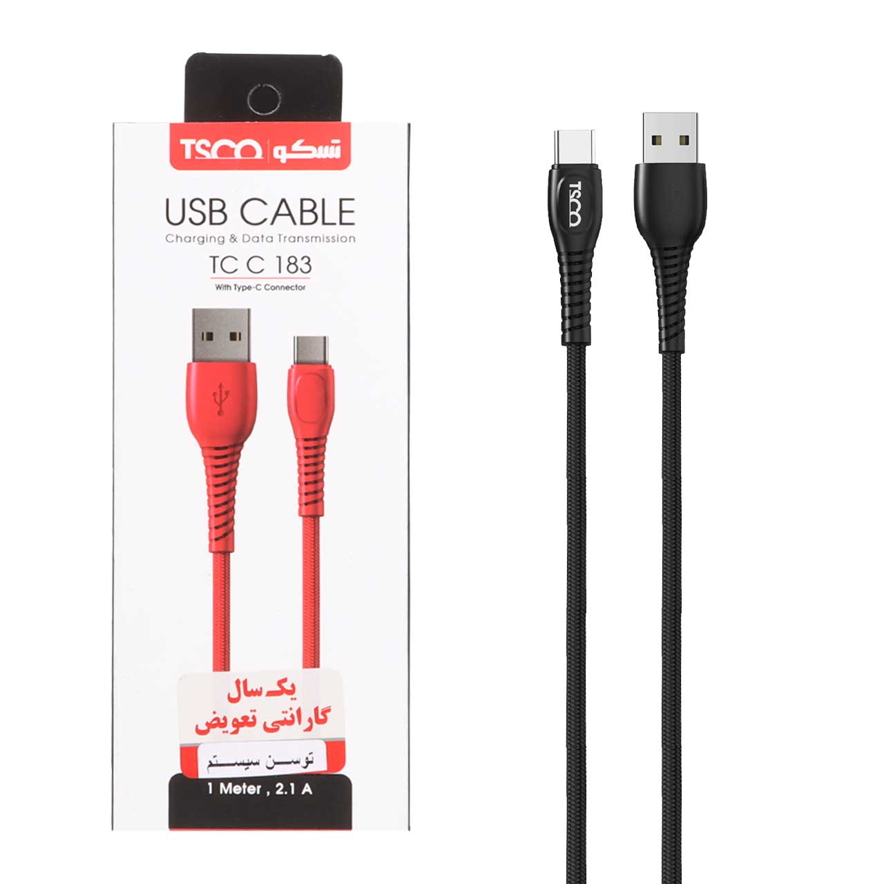 kabl sharzh tsco type c mdl tcc 183 mshky garanty 12 mahh tsco mdl