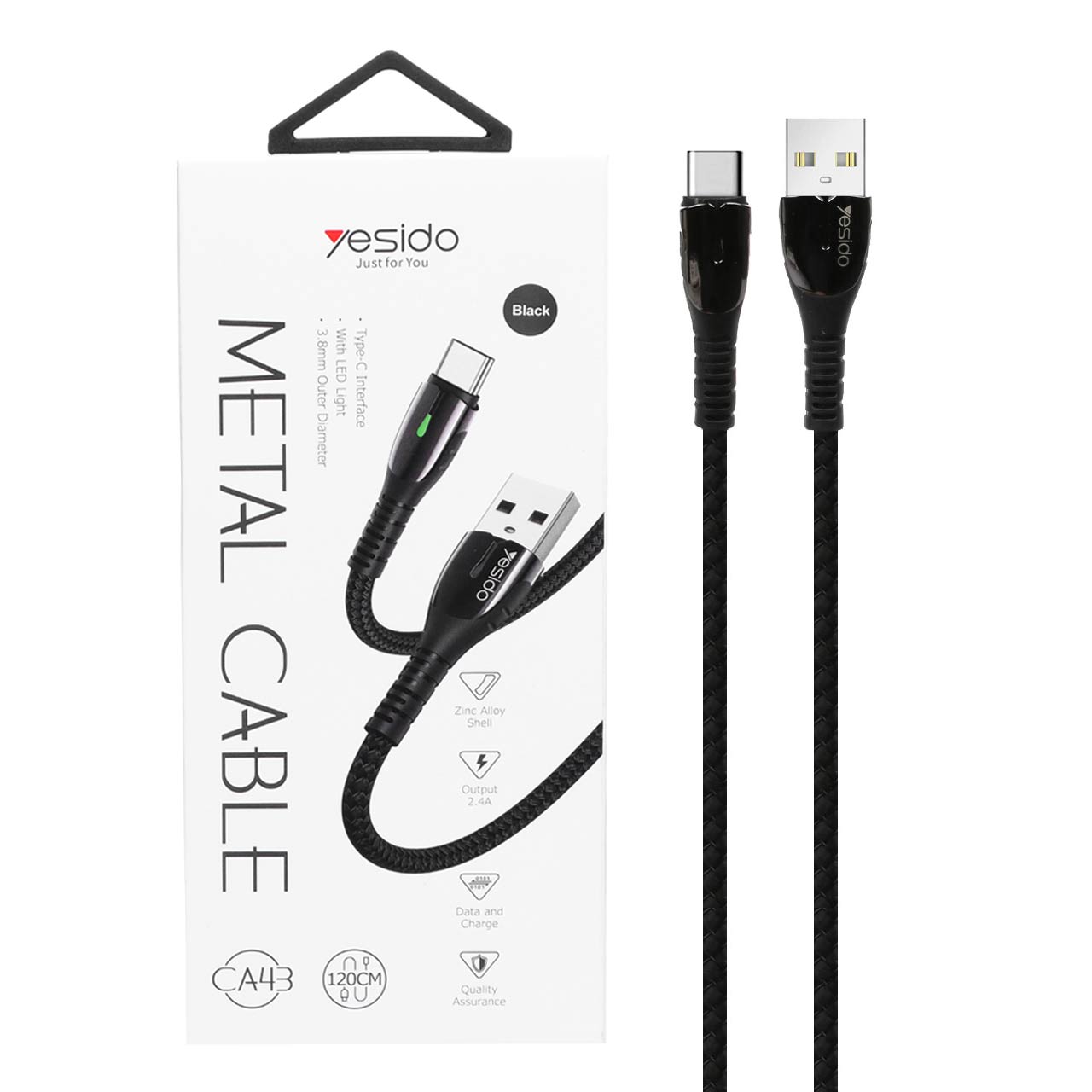 kabl sharzh yesido data cable ca43 type c mshky