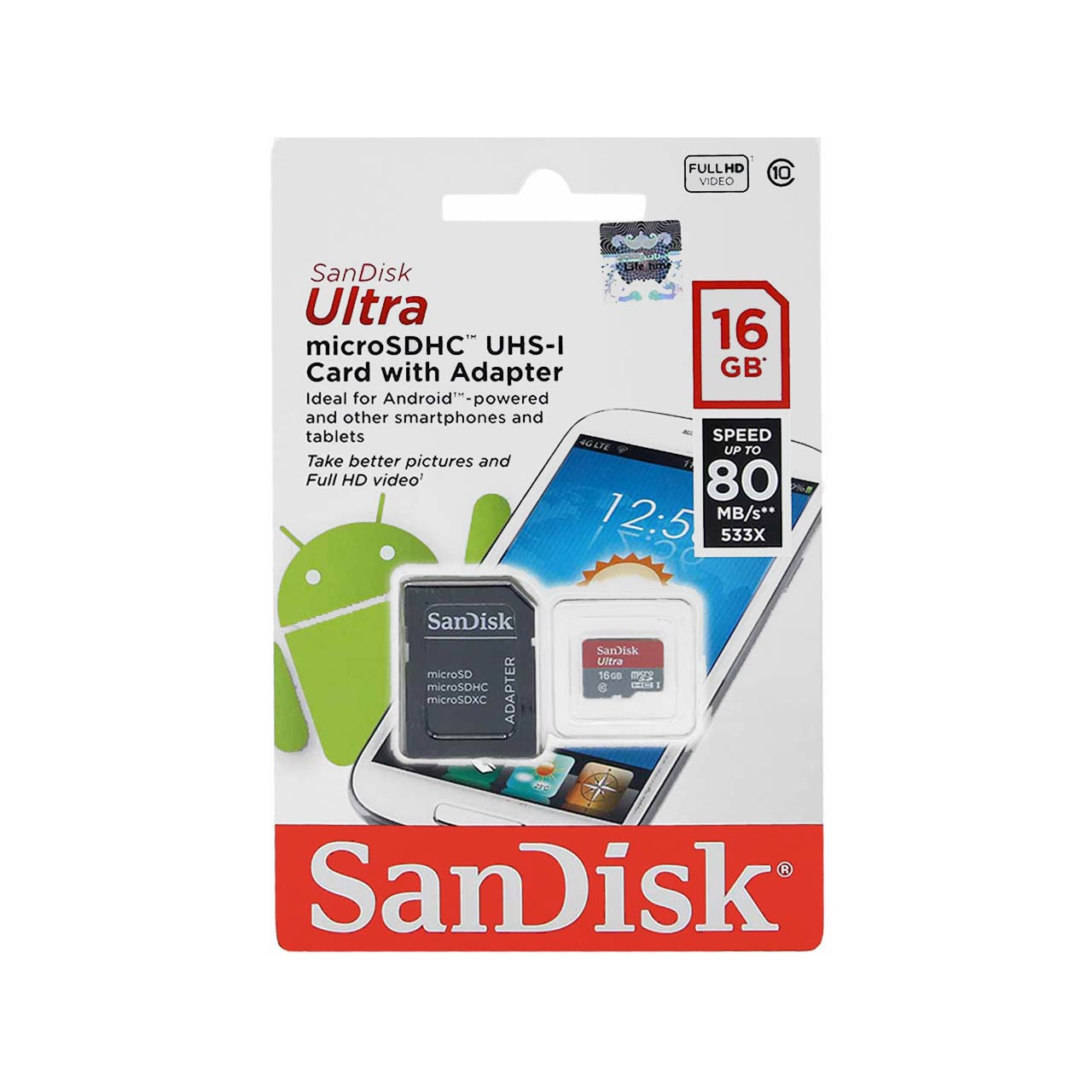 sandisk ultra microsdhc 80ms 16gb
