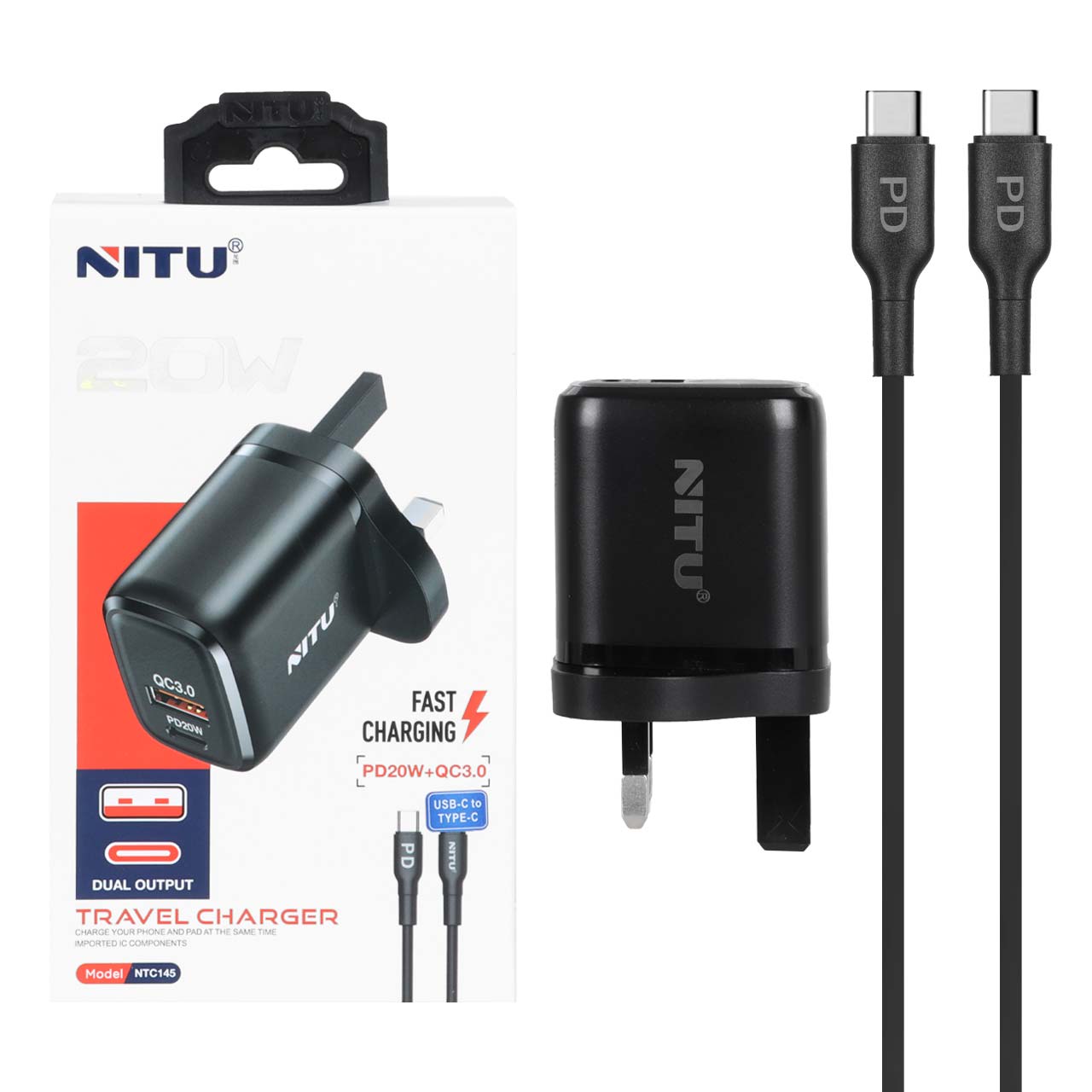 sharzhr dyoary fst o pd do port nitu mdl ntc145 20w hmrah ba kabl type c to type c mshky
