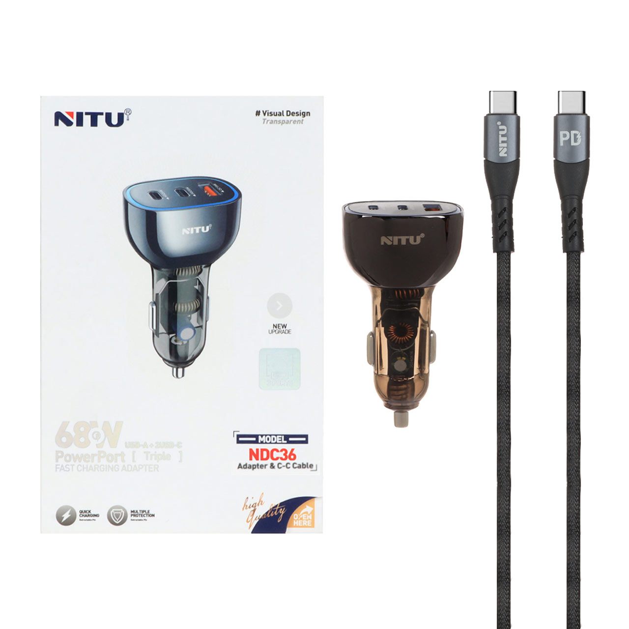 sharzhr fndky fst o pd sh port nitu mdl ndc37 68w bh hmrah kabl sharzh type c to type c mshky