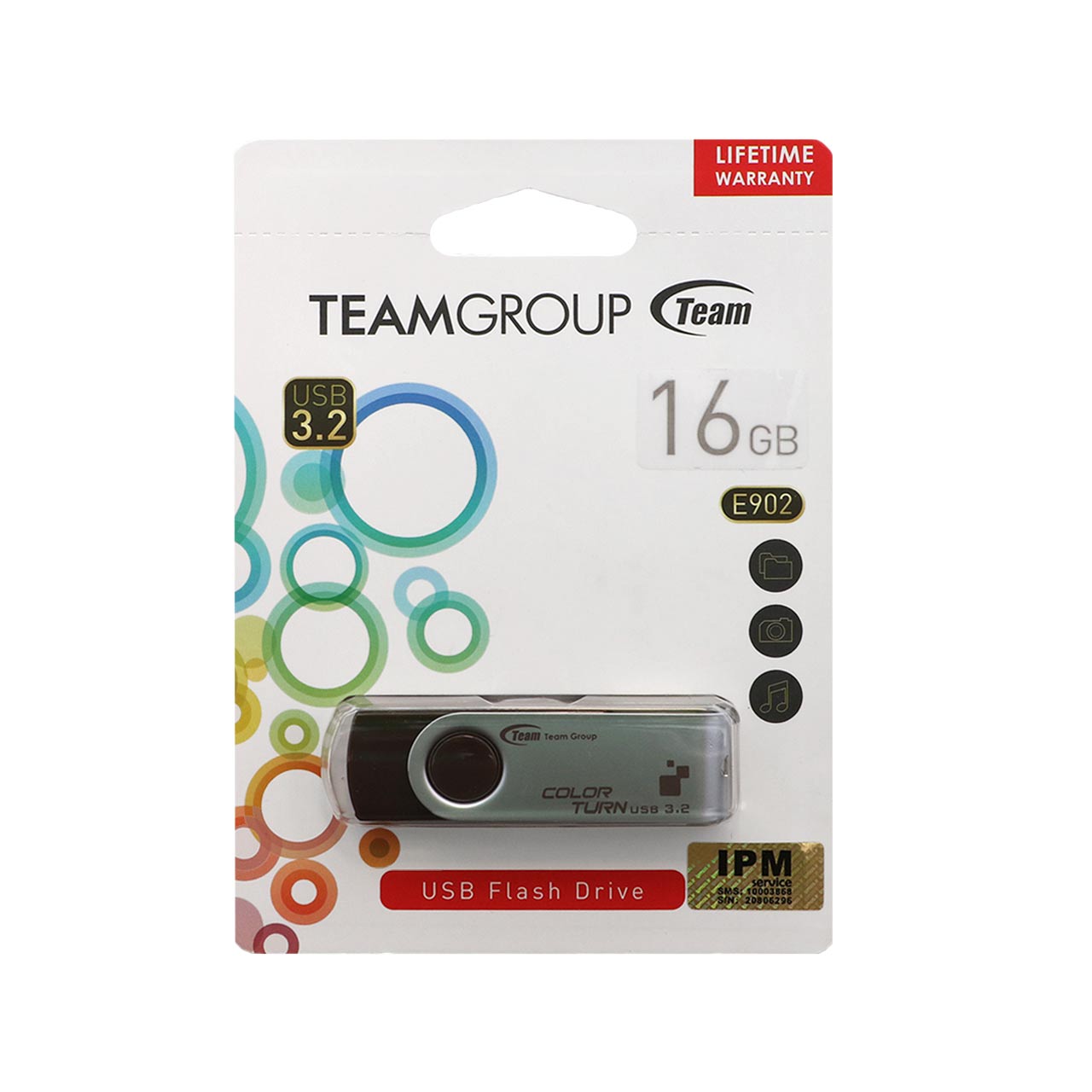 team group color turn e902 usb30 flash memory 16gb