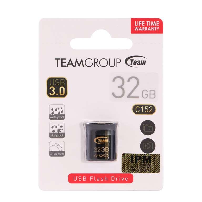 teamgroup c152 black usb30 flash memory 32gb