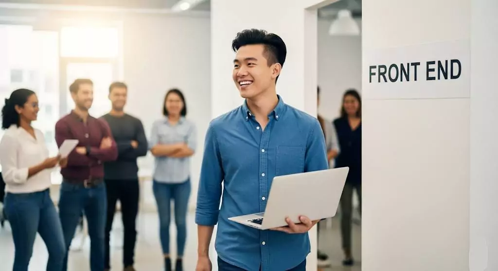 فرانت اند کار در محیط کار