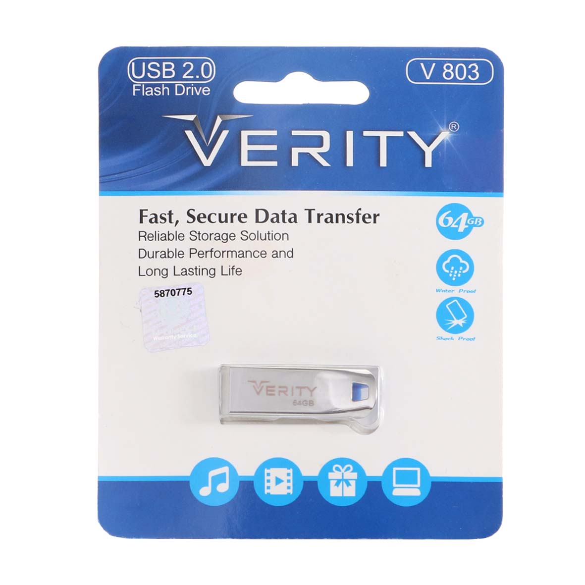 verity v803 usb20 flash memory 64gb garanty asan sroys